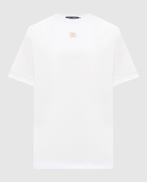 Dolce&Gabbana Біла футболка з логотипом F8N08ZGDCWQ