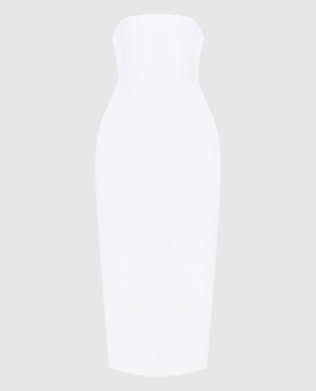 Magda Butrym Белое корсетное платье миди DRESS07148524