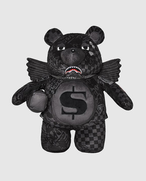 Sprayground Дитячий чорний рюкзак 3Am Check Teddy Bear 910B7280NSZ