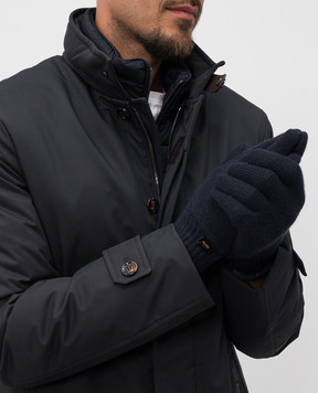 MooRER Синие перчатки EASTON из кашемира EASTONCWS