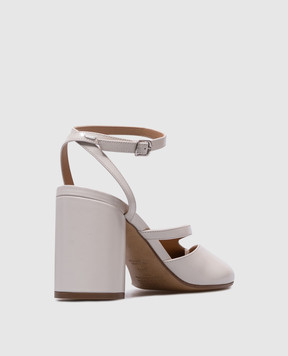 Maison Margiela Белые кожаные слингбеки Tabi S58WP0280P8193