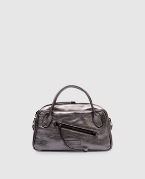 Gianni Chiarini Срібляста шкіряна сумка Cindy BS11702VNCMET