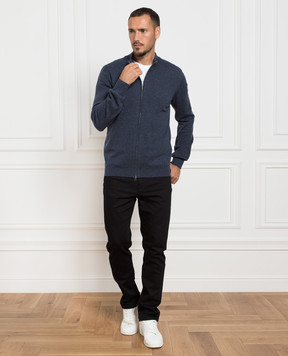 Cashmere&Whiskey Синий кардиган из кашемира MU8671312341R3XL