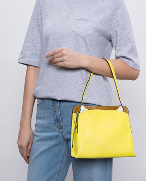 Gianni Chiarini Жовта шкіряна сумка Asia Double BS11235RNGDBLNAETN