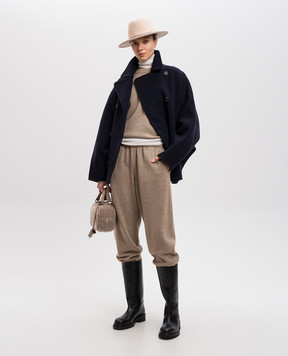 Brunello Cucinelli Коричневий светр з кашеміру M12723000