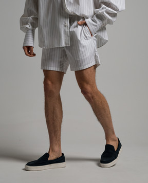 Dolce&Gabbana Білі шорти в смужку GP06UTFR5ZK