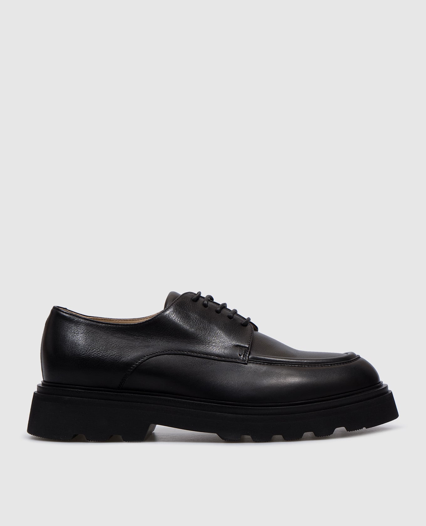 

Черные кожаные дерби, Черный, Туфли