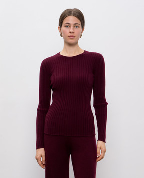 Allude Бордовий джемпер з кашеміру 25511142