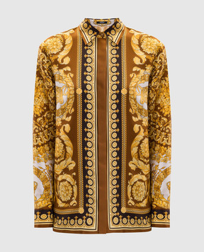 Versace Блуза из шелка в принт 10013601A15215