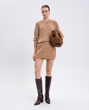 Ermanno Scervino Коричнева спідниця міні D472O346ITW