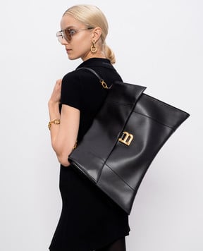 Balenciaga Чорна шкіряна сумка Hourglass 8107322ABF9