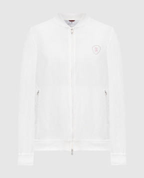 Brunello Cucinelli Біла спортивна куртка з емблемою MB4229084T