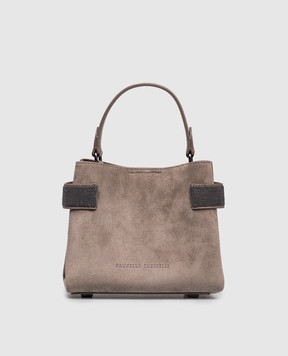 Brunello Cucinelli Коричнева замшева сумка Essence MBDLD2499