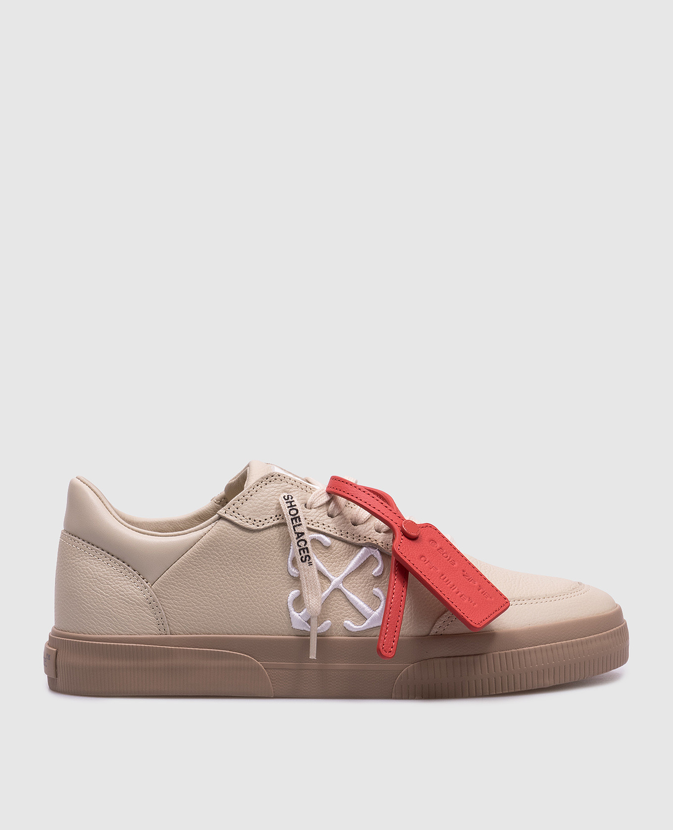 

Бежевые кожаные кроссовки New Low Vulcanized, Бежевый, Кроссовки