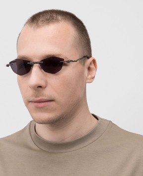 Kuboraum Серебристые складные солнцезащитные очки H48 KRSH48BB0000004Y