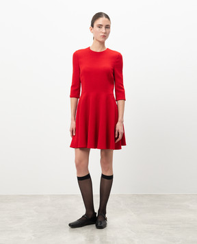 Christian Dior Червона сукня з вовни 7A21690A1110