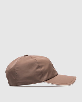 Loro Piana Коричнева кепка з вишикою логотипа FAP9958