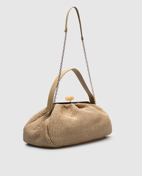 Max Mara Weekend Бежевая плетеная сумка NABARRO NABARRO