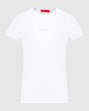 Max & Co Біла футболка LOGOTEE з логотипом LOGOTEE