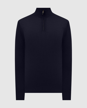 Canali Синій джемпер з вовни MK01149C0015