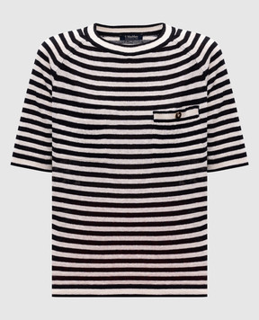 Max Mara Футболка BEATI з льону в смужку BEATI