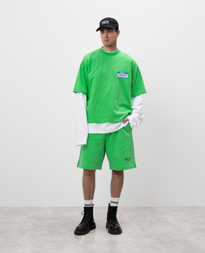 Vetements Зеленые шорты с логотипом UA66SS600Em