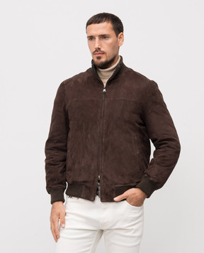 Cashmere&Whiskey Коричнева замшева куртка P23269400332