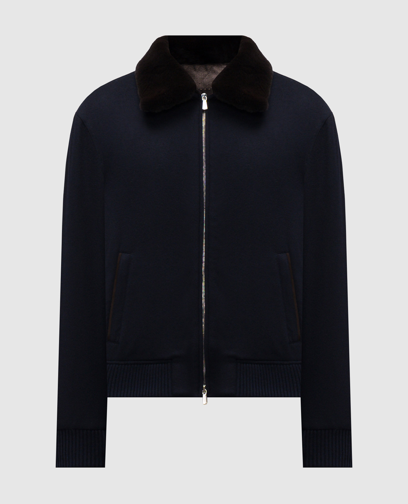 

Синяя куртка из кашемира, Синий, Куртки