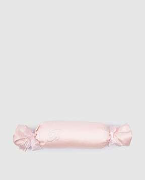 Blumarine Розовая подушка-валик Caram с кристаллами Swarovski H0000210012