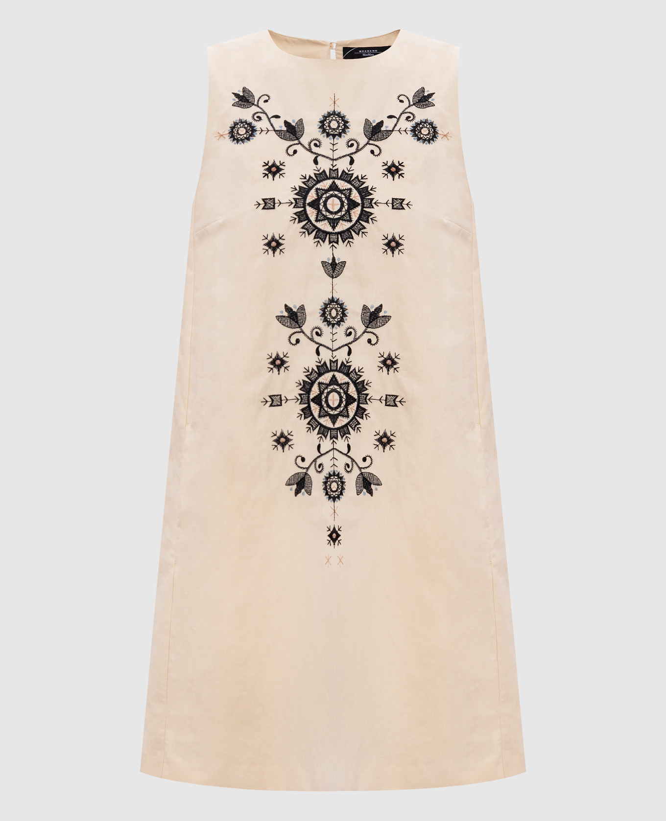 

Бежевое платье DONALD с вышивкой, Бежевый, Повседневные платья