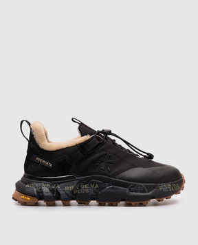 Premiata Черные кроссовки CROSSD на меху CROSSD