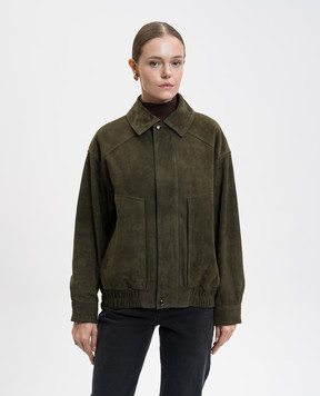 Babe Pay Pls Зелена замшева куртка 2533SUEDE