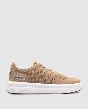Twinset Бежевые кроссовки Fessura 251TGT010