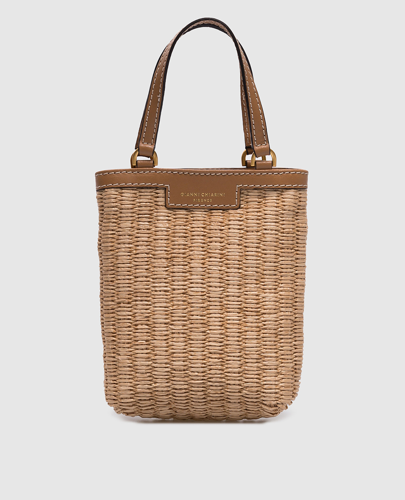 

Комбинированная коричневая сумка Camilla с принтом логотипа, Коричневый, Сумки через плечо