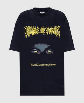 Vetements Чорна футболка з принтом UCF76TR550Bw