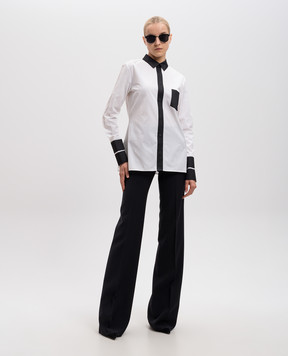 Maison Margiela Синие брюки клеш с шерстью S50FT0131S54686jpant