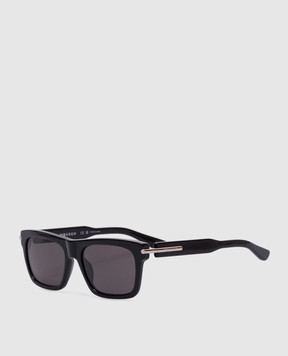 Alexander McQueen Чорні сонцезахисні окуляри City T-Bar з логотипом 821702J0749