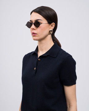 Saint Laurent Чорні сонцезахисні окуляри SL302LISA
