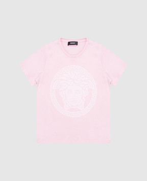 Versace Детская розовая футболка Medusa 10183421A12978