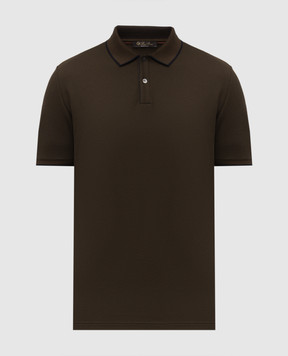 Loro Piana Поло Brentwood кольору хакі FAI4903
