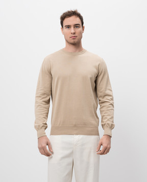 Canali Бежевий джемпер MK00145C0012