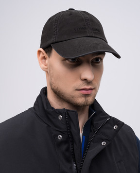 Stone Island Черная кепка с вышивкой логотипа K1S159100002S0106