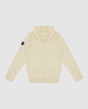 Stone Island Детское зеленое худи с патчем логотипа 81166162014