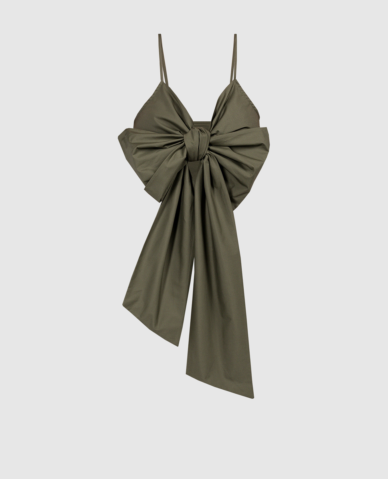 

Топ с бантом цвета хаки, Топы