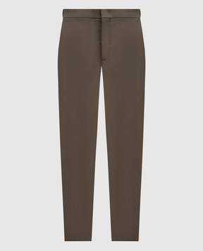 Loro Piana Коричневые брюки с шерстью FAP9730