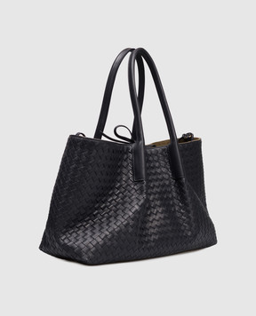 Bottega Veneta Синяя кожаная сумка-тоут Pinacoteca 817166V5AG1