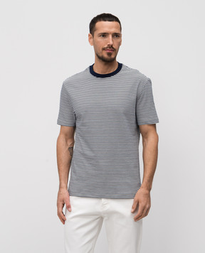 Brunello Cucinelli Футболка в полоску MR8211359P