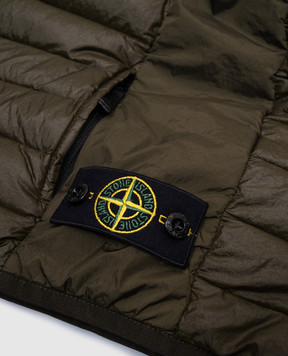 Stone Island Детский зеленый пуховый жилет с логотипом K1S16G100002S002414