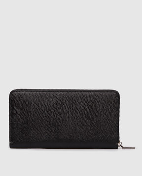 Dolce&Gabbana Чорний шкіряний гаманець з логотипом BP1672AG219