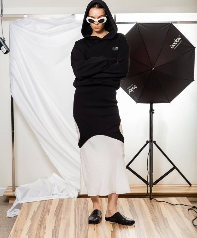 Maison Margiela MM6 - Чорна сукня з капюшоном S52GU0229S25624